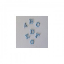 Iron-on Patch Letters - Light Blue